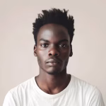 Home portrait adult black man looking camera studio 441990 44831